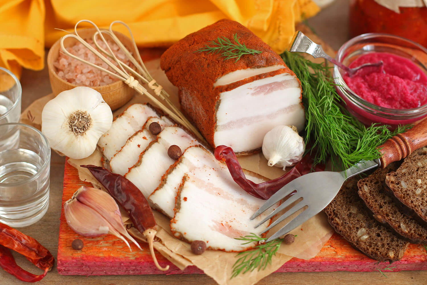 Pork-Lard-Salo WITH FENUGREEK